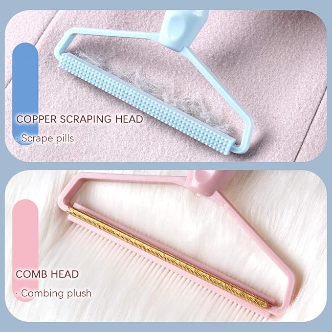 Portable Fabric Shaver, Pet Hair Remover, Manual Lint Remover, Dog Hair Remover Tool, Removing Dust from Clothing, Carpet, Furniture, Blankets, Couch Pink 1pcs