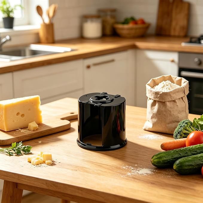 Electric Cheese Grater Attachment Plastic Roller Replacement Kitchen Gadget Accessories for Electric Block Cheese Grater Slicer Shredder, Does Not Fit Extra Coarse Shredding Blade (Blade Not Included)