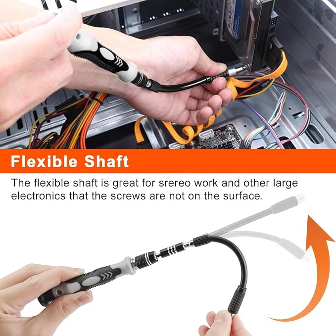 115 in 1 Precision Screwdriver Set, Professional Magnetic Tool Kit for Electronics Repair - Compatible with iPhone, Samsung Phone, Laptop, PC, PS5, Xbox, Nintendo Switch, Glasses & Watch
