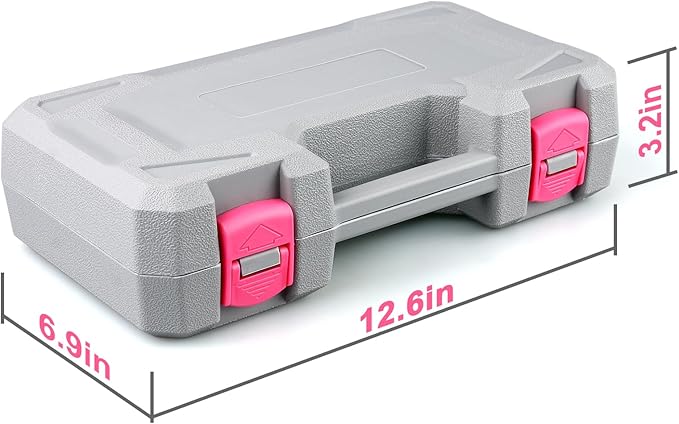 WINNER 150-Piece Pink Color All-Purpose Household Tool Kit in Toolbox Storage Case, Perfect for Women, Ladies and Girls with General Home Repairs, DIY Project, Garage, Office and College Dormitory Use