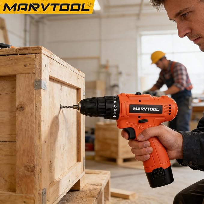 152 Piece Tool Set, Tool Box with 12V Cordless Drill, Home Repair Hand Tool Kit, General Household Drill Set for Homeowner, DIY, Handyman, Women