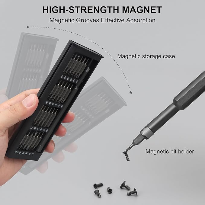 Precision Screwdriver Set for Electronic Repair 49 in 1 | Small Screwdriver Set, Magnetic Repair Tool Kit for Laptop, iPhone, Cell Phone, PC, MacBook, Computer, PS5, Glasses, Watch
