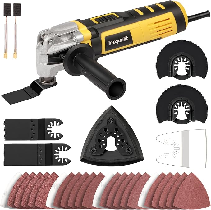 Corded Oscillating Multi Tool Kit 3.5A with 30Pcs Accessories | 22000OPM Oscillating Power Tools for Home Improvement, Woodworking, 6-Speed, Quick Clamp System, 4° Oscillating Angle