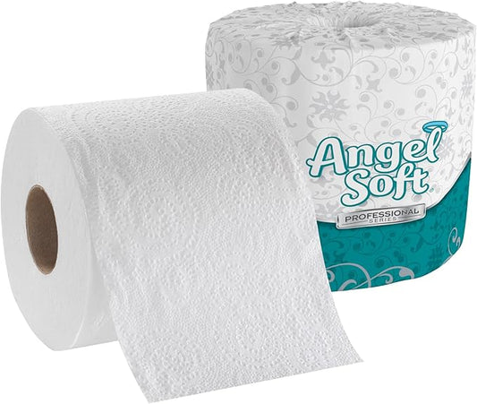 Georgia-Pacific Angel Soft Professional Series Premium 2-Ply Embossed Toilet Paper; 16840; 450 Sheets Per Roll; 40 Rolls Per Case; White