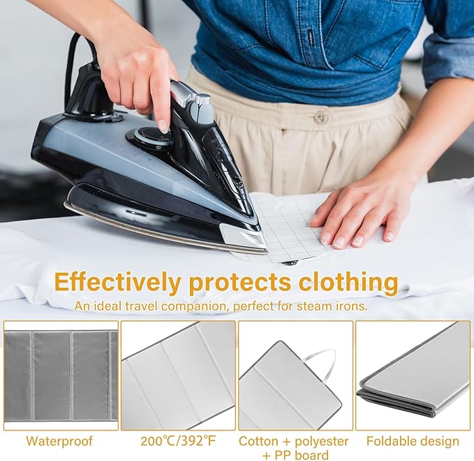 Over the Door Steaming Station,Over The Door Steamer Pad,Steamer Board for Clothes,Portable Garment Steamer Pad, Ideal for Home and Travel