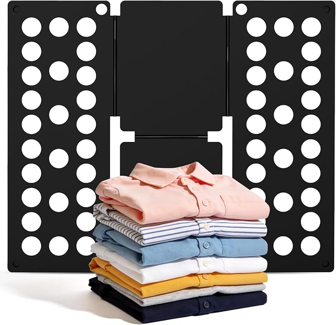 Kids Shirt Folding Board Perfect Size 15.75"x18.9" for Children Black | Child-Size Only