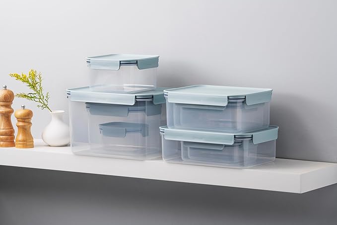 LocknLock Classic-Plus Plastic Food Storage Container | Airtight Plastic Food Storage Containers with Lids | BPA Free Stackable Food Storage for Meal Prep, Leakproof, Freezer & Dishwasher Safe, 910ml