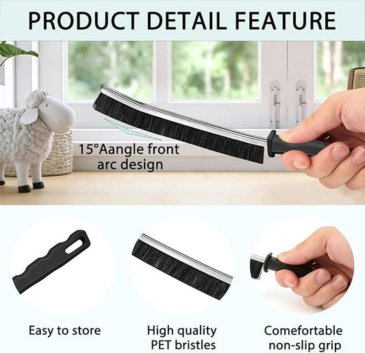 Crevice Cleaning Brush Set, Multi-Purpose Hard Bristle Brushes for Deep Cleaning Kitchen, Bathroom, Grout, Sink, Cup, Teapot, Bottle, Blender, Corners, Tight Spaces & More (12)