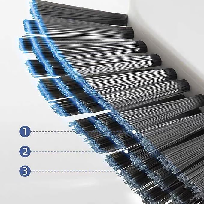 2 in 1 Window Track Cleaning Tools Groove Crevice Cleaning Brush with Hidden Scraper for Sliding Door Tracks, Window Sills, and Window Seal (1 Piece)
