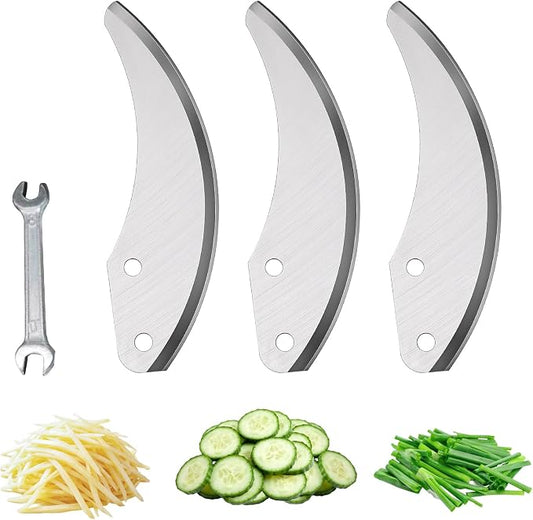 Commercial Vegetable Chopper Blade Accessory, Removable Three-Blade Wrench Tool, Replaceable Blade for KC-17