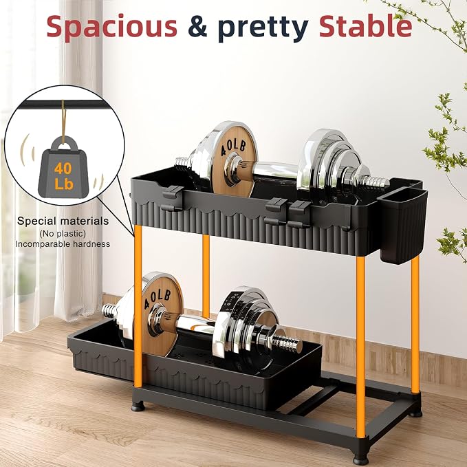 Sevenblue Under Sink Organizer, Bathroom Organizers and Storage, 2 Tier Multi-Use Pull Out Cabinet Organizer with Hang Hooks and Cups (Black, 14.8 Inch)