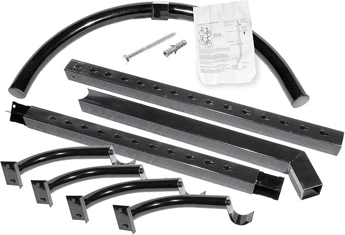 Pro Stand Plus Bike Rack - Heavy-Duty Telescoping Bicycle Stand with Tool Tray, Rotating Clamps, and Adjustable Handlebar Rod by RAD Cycle (Black)