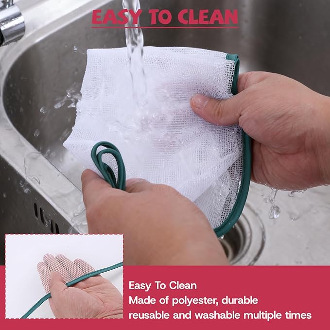 4 Pack Pressing Cloth for Ironing, Scorch-Saving Ironing Protector Insulation Pad Heat Resistant Pressing Clothes, Polyester Mesh Iron Pressing Mat for Easy Irons Sewing