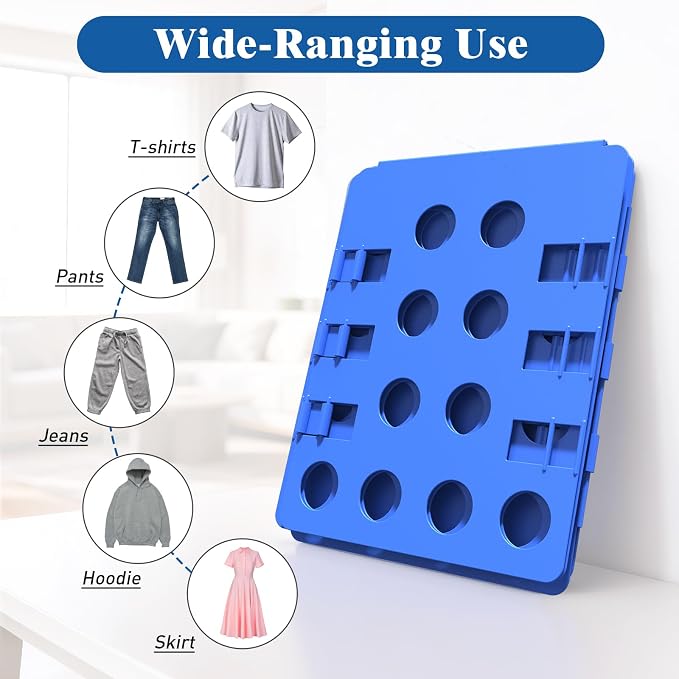 Shirt Folder Durable Shirt Folding Board for Tshirt Organizer Laundry Liner | Easy and Fast Folding, Folding Clothes for Adults and Kids