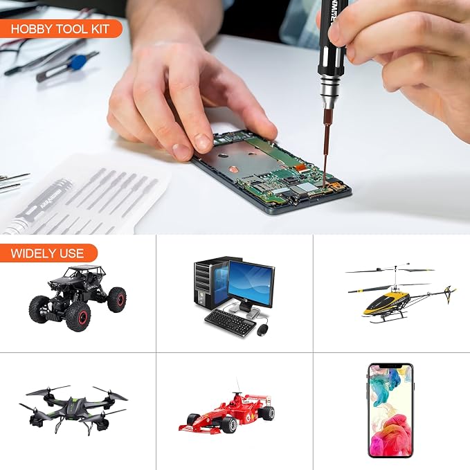 Hex Screwdrivers Set 12 in 1 RC Tool Sets Hobby Tools Kit | RC Car Tool Set RC Model Drone Airplane Robotics Helicopter Quadcopter Boat FPV Home Appliances Repair