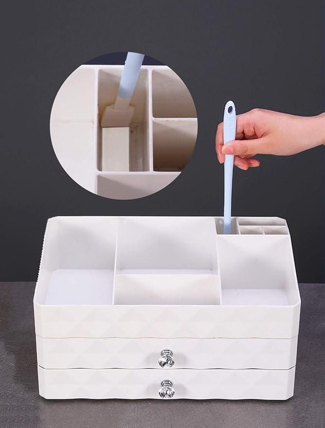 Crevice Cleaning Tool,Crevice Hole Brush Deep Detail Tools kit, Disposable Crevice Cleaning Tool,Baseboard Cleaner,Tiny Window Door Track Groove Gap Cleaning,Replaceable Brush Head 50Pcs/Set