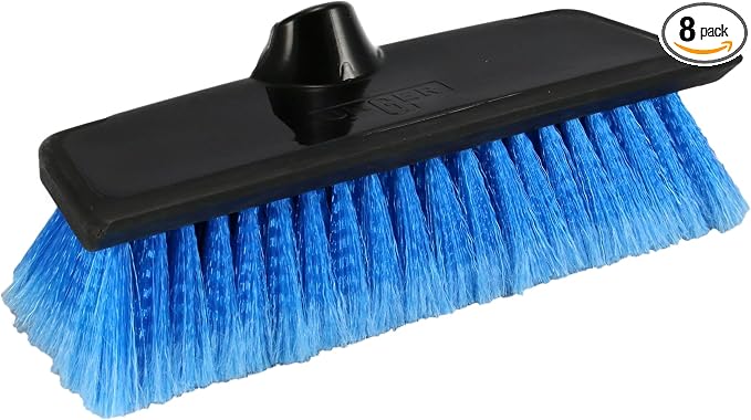 Unger - 964810 Professional Hydropower Soft Brush with Squeegee, 10" Blue(Pack of 8)