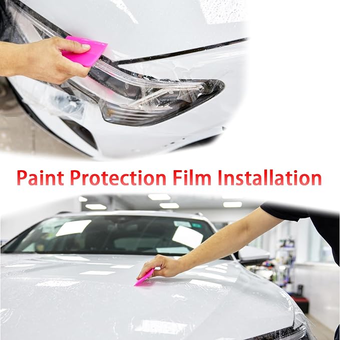 3 in 1 TPU Squeegee Material,Anti-Scratch Rubber Squeegee for car,PPF Squeegee,Different Sizes Squeegee are Suitable for Vinyl Wrap and Window Tint Tool for Cars