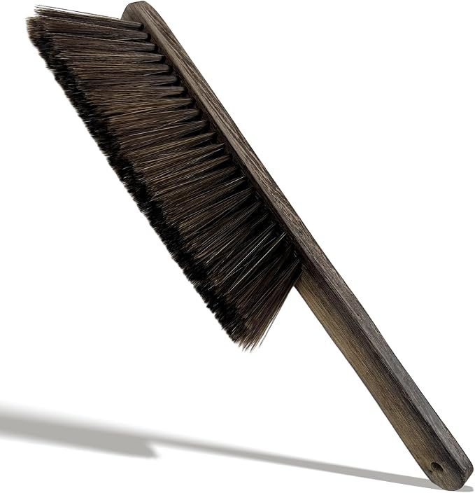 Wood Dusting Brush, Handheld Soft Bristle Cleaning Broom for Furniture, Car, Couch, Bed, Clothes, and More