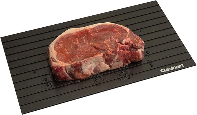 Cuisinart BBQ Defrosting Tray, Conductive Aluminum Rapid Thaw Plate for Frozen Meat, Quick Defrosting Tool that Preserves Natural Flavors, Non Stick Easy to Clean Kitchen Gadget & Grilling Accessories