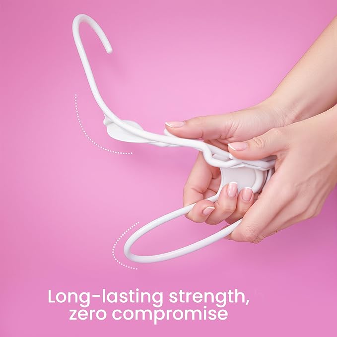 Utopia Home Plastic Hangers 50 Pack – Space Saving Clothes Hanger White | Durable & strong | Closet organizer & storage | Ideal for apartments, dorms & stocking stuffers