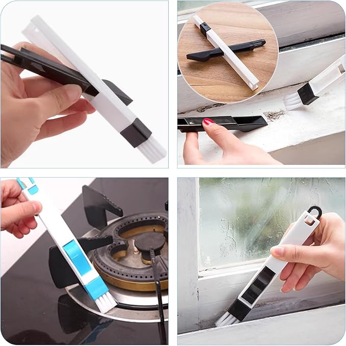 13Pcs Crevice Cleaning Brushes, Hard Bristle Deep Cleaning Tools for Gaps | Multifunctional Crevice Cleaning Brushes, Applied for Windows, Kitchens, Tight Spaces, Corners, Sinks, Bathrooms