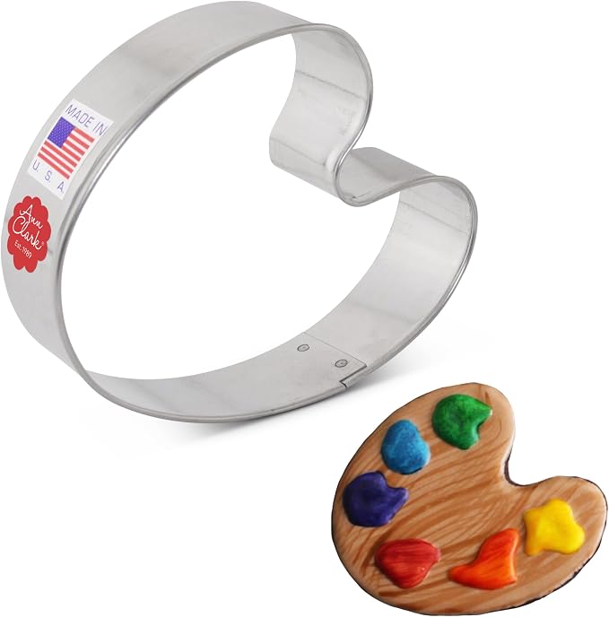 Ann Clark Paint Palette Cookie Cutter 3-1/2" Made in USA