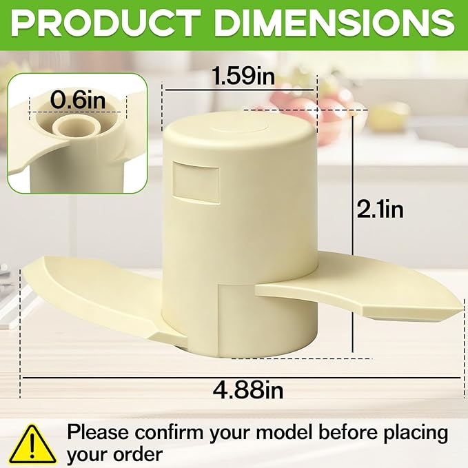 Dough Blade Replacement with DLC-869TX-1 Compatible with Cuisinart Food Processor Pro Custom 11, Fits DLC-8S, DFP-11, DLC-2011, DLC-3011, EV-11PC6 EV-11PC7 EV-11PC8