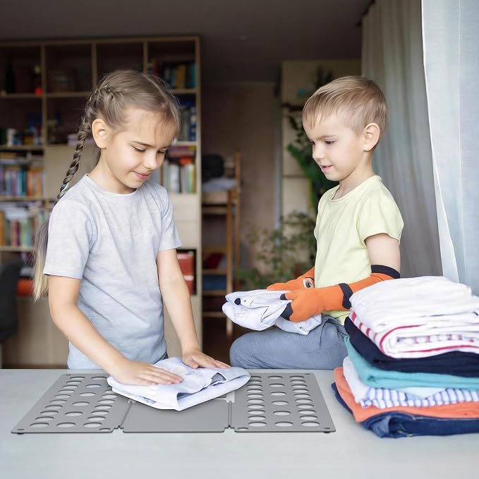 Kids Shirt Folding Board Perfect Size 15.75"x18.9" for Children | Space-Saving Design, Durable Material, Easy Storage Organizer