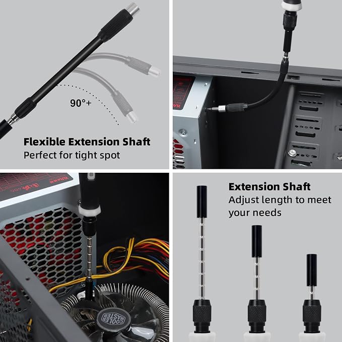 153 in 1 Precision Screwdriver Set for Electronic Repair Black | Magnetic Small Screwdriver Set with Torx, Pentalobe, Triwing, Mini Repair Tool Kit for Computer, Laptop, PC, PS5, Eyeglass