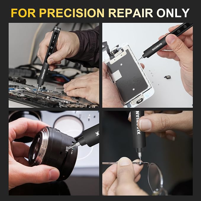 3.7V Precision Electric Screwdriver Set,76 IN 1 Mini Electric Screwdriver Cordless Set with USB Charging,5 Torque Settings Repair Tool Kit for Electronics Phone Camera Laptop Watch