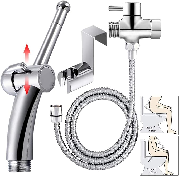 Enema shower Bathroom Handheld 59 inches Shower Hose with Enema Showerhead Cleaning Kit shower douche attachment for men