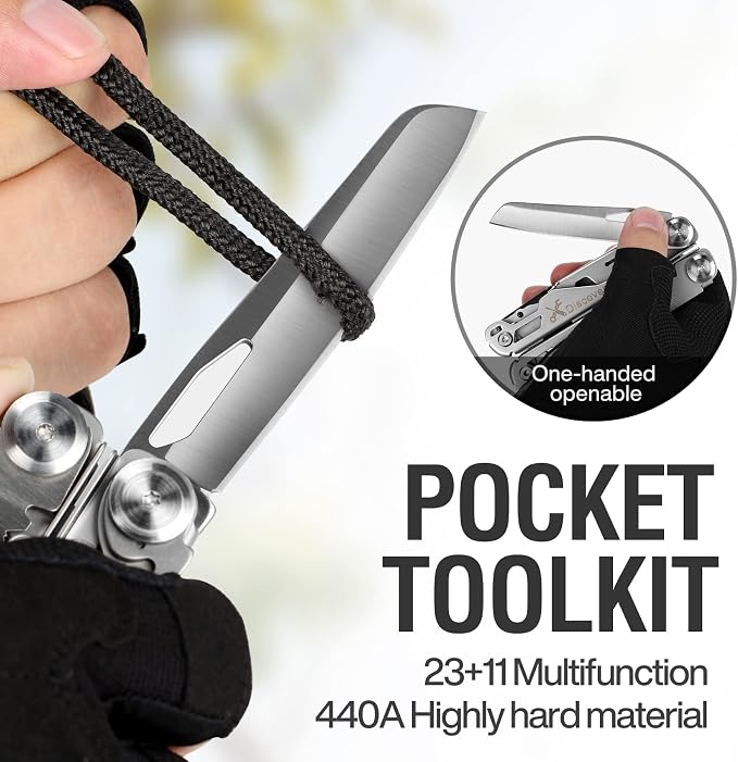 23 in 1 Multitool with Premium Gift Box, Cool Gadgets for Men (Silver) | Include Screwdrivers Saw Screwdrivers Bottle Opener Pliers Camping Knife, Best Gift for Boyfriend Son Dad Him Husband
