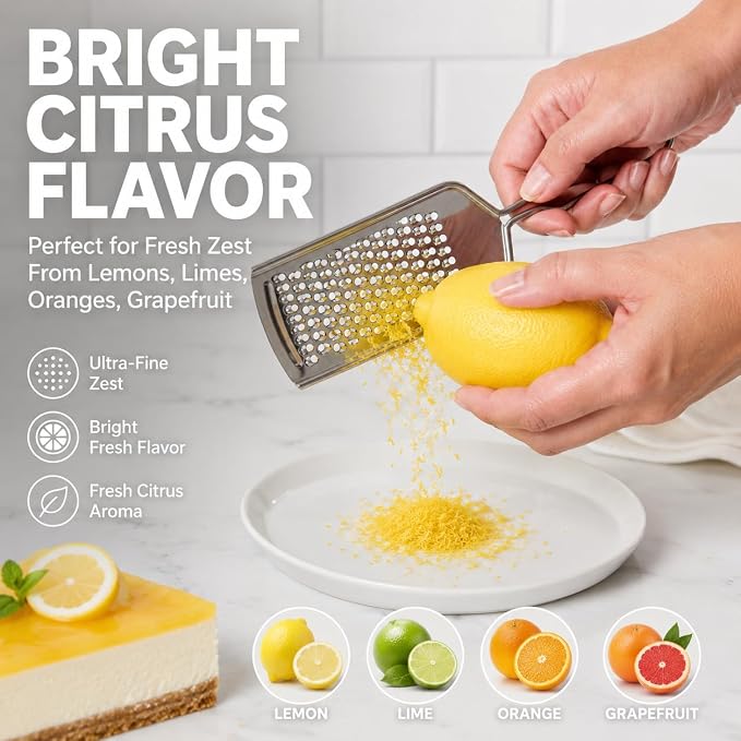 HIC Kitchen Handy Grater Zester, Japanese 420J2 Stainless Steel, Set of 2