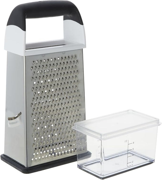 GoodCook Touch 4-sided Box Grater, Stainless Steel Blades with Collection Cup Included
