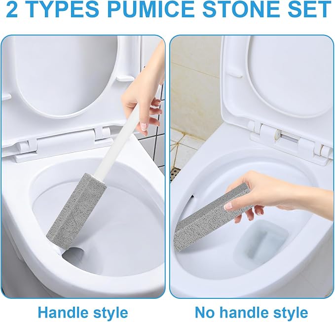 16 Packs Pumice Stone Toilet Bowl Cleaner, Pumice Stone for Cleaning, Powerfully Cleans Hard Water Rings, for Cleaning Toilets, Bathtubs, Grills, Swimming Pools, Sinks
