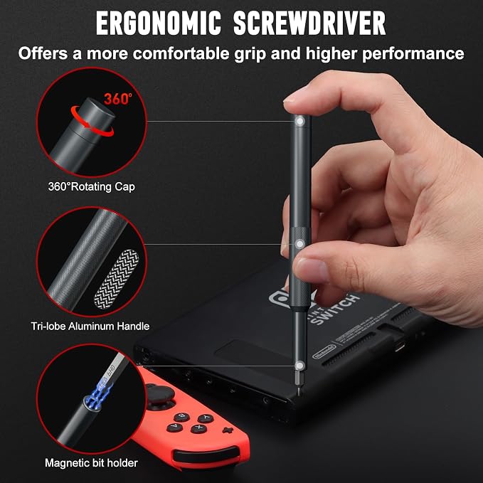 Precision Screwdriver Set for Electronic Repair 31 in 1 | Small Screwdriver Set, Magnetic Repair Tool Kit for Laptop, iPhone, Cell Phone, PC, MacBook, Computer, PS5, Glasses, Watch