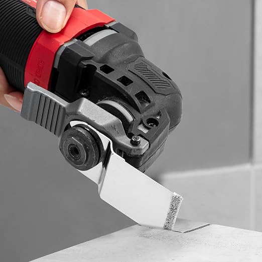 EZARC Diamond Oscillating Blade, Flush Cutting Oscillating Multi Tool Saw Blades for Grout Removal, Cleaning Mortar DO34F, 3-Pack