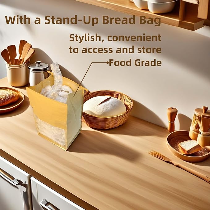 100 Bowl Covers Bread Proofing, Extra Large Thick Plastic Shower Caps, Sourdough Bread Baking Supplies Sourdough Tools accessories Food Covers elastic Stretch for Rising Keep Food Fresh