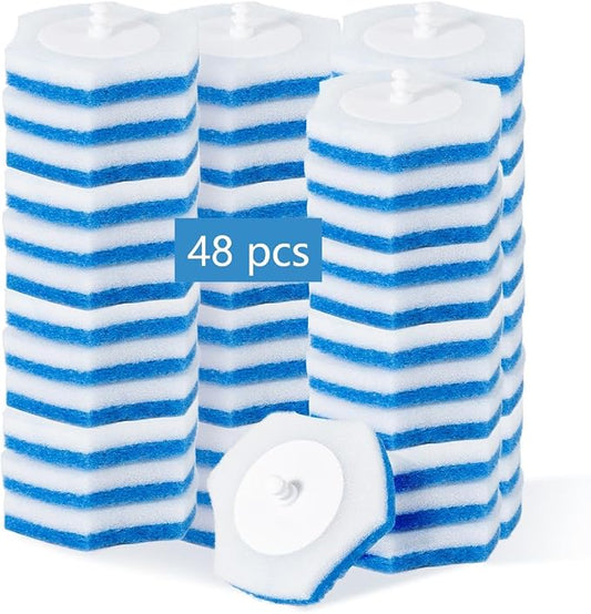 Disposable Toilet Brush Refills,48 Pcs,Disposable Toilet Cleaner,Toilet Bowl Cleaner,Not Compatible with Other Brands