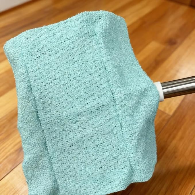 50 Count Replacement Cloths for Snap Grip Mini Mop, High Absorbency Lint-Free, Wet and Dry Cleaning Pads for Cabinets, Walls, Windows & Floors, Washable Reusable Economical Pack, 8"x8"