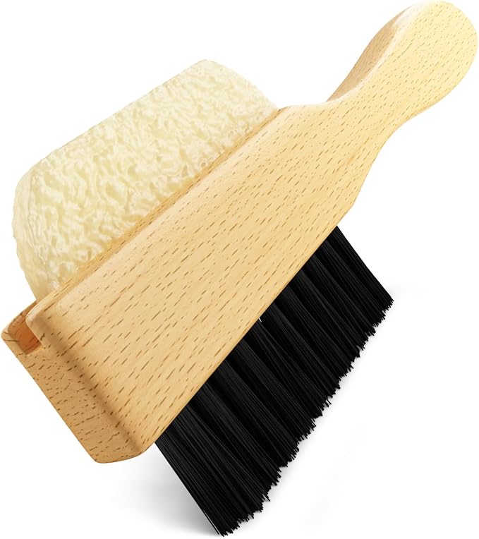 Suede Eraser & Brush Double Sided – Suede Shoe Cleaner for Stains | Dual Sided Suede Eraser + Soft Bristle Brush, Gentle on Delicate Suede & Nubuck — Rub Out the Stain, Brush Back the Nap