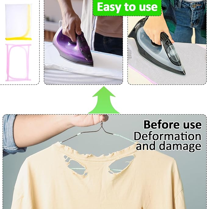 Styquenzer 2 Pack Ironing Cloth Scorch-Saving Ironing Protector Insulation Pad Heat Resistant Pressing Clothes for Sewing and Ironings Fabric Protector Insulation Pad