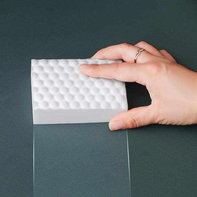 Magic Sponges Eraser,10 Pack Melamine Sponge in Bulk,2X Density,Long Lasting,Cleaning Sponge for Kitchen, Bathroom,Bathtub, Sink,Furniture, Wall Cleaner (White, 3.93x2.76x0.98in) | Just add Water,Easy to Use,for Kitchen, Bathroom, Bathtub, Sink, Wall C...