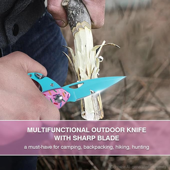 FUNBRO 6-in-1 Multitool with Folding Pocket Knife, Bottle Opener | Window Breaker and Screwdriver, Pocket Multi Tool, Gear for Camping Hiking, Gifts for Men Women