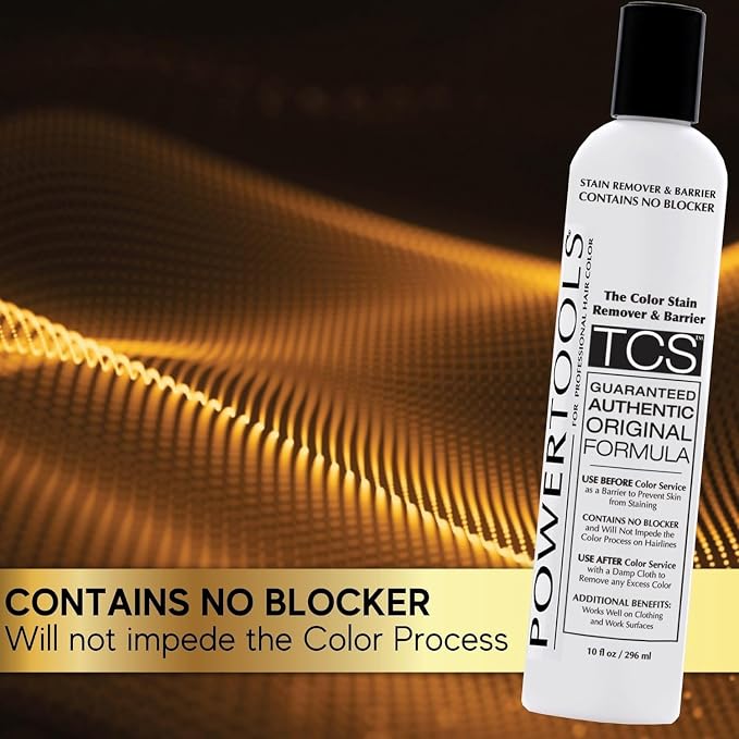 PowerTools TCS, The Original Color Stain Remover 10 oz | Shake Well & Apply Prior To Hair Color As A Barrier | Does Not Interfere With Color Process (2)