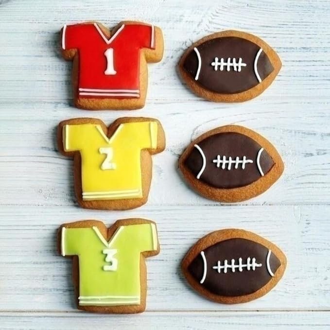 JOB JOL Football Cookie Cutters 2 PCS, with Jersey
