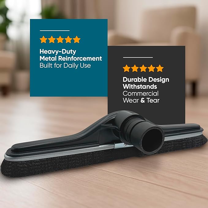 Replacement Floor Tool Compatible with ProTeam Vacuum Backpack and Hoover Vacuum – 14" Hard Surface Brush for Commercial Cleaner – Fits Super Coach Pro, C2401, Shoulder Vac Pro