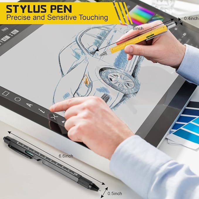 MAFEHAN 10 in 1 Multi-Tool Pen Set for Him, Cool Gadgets For Dads, Christmas Stocking Stuffers