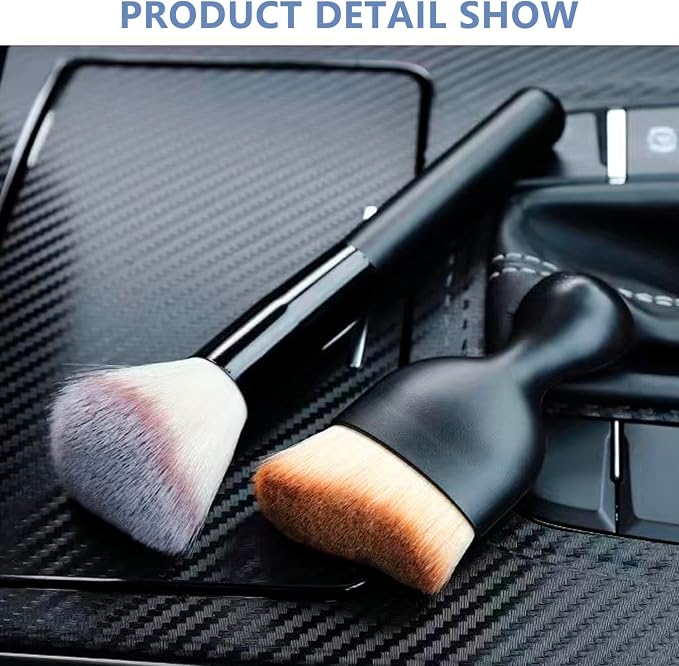 3 Pack Exquisite Microfiber Duster Brushes, Feather Duster,Car Interior Cleaning Brush - Cleaning Tool Efficient Dust Removal for Car Interior, Computers, Keyboards, Photo Frames, Digital Devices